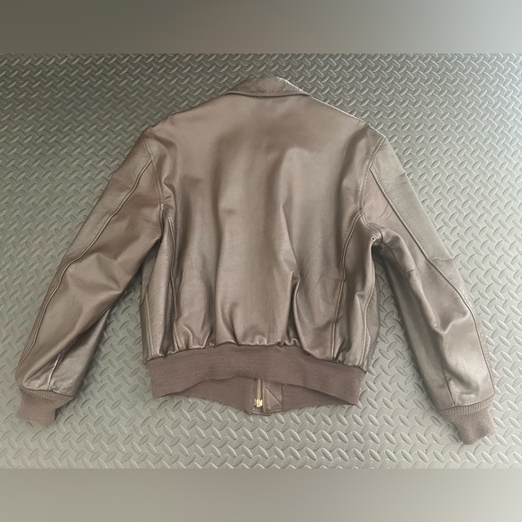 VTG Cooper Type A-2 Flight Pilot Jacket Large 44R US Air Force 100% Goatskin EUC - Picture 2 of 15